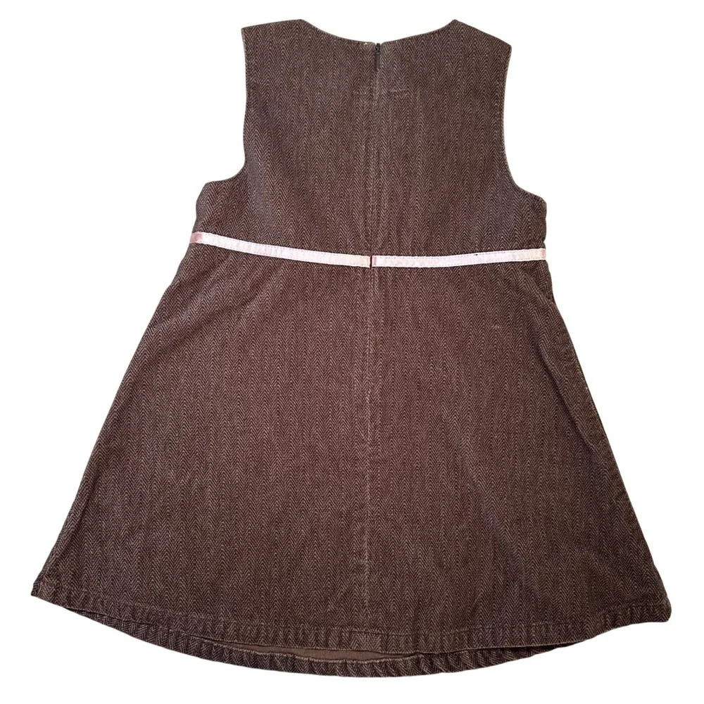 Gymboree vintage 2003 girls fox trot fall brown corduroy 3t ‎ toddler jumper